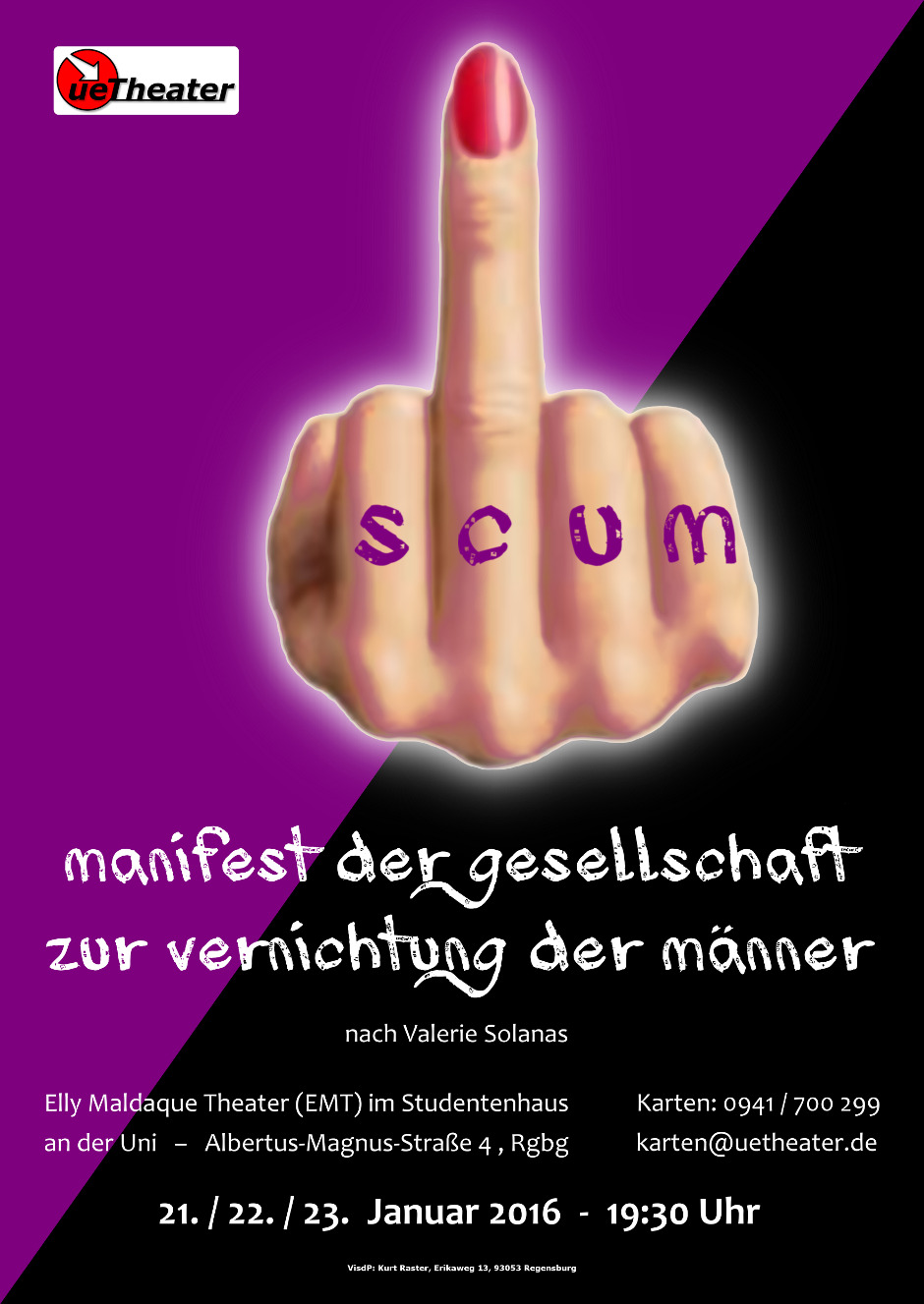 SCUM - Manifest der Gesellschaft zur Vernichtung der Männer